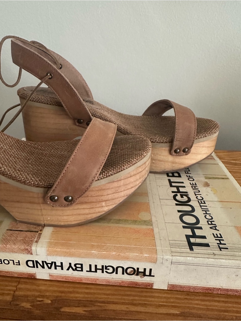 Free People wooden clogs/sandals - Picture 5 of 5